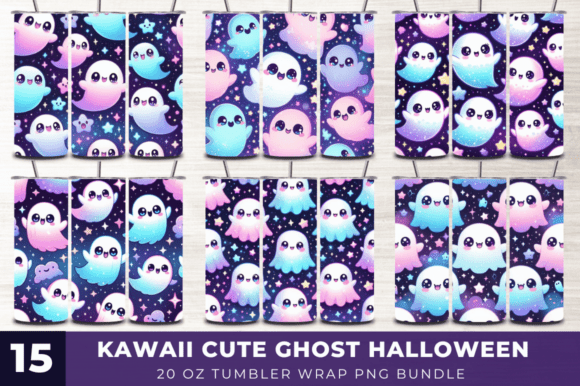 20oz Kawaii Cute Ghost Halloween Tumbler: A Spooky Yet Sweet Sublimation Project