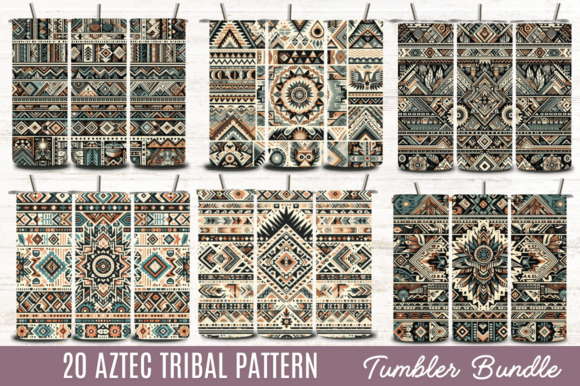 Aztec Tribal Pattern 20oz Skinny Tumbler: A Workflow for Custom Drinkware