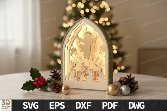 Crucifixion Lantern Layered SVG: A Design Masterpiece