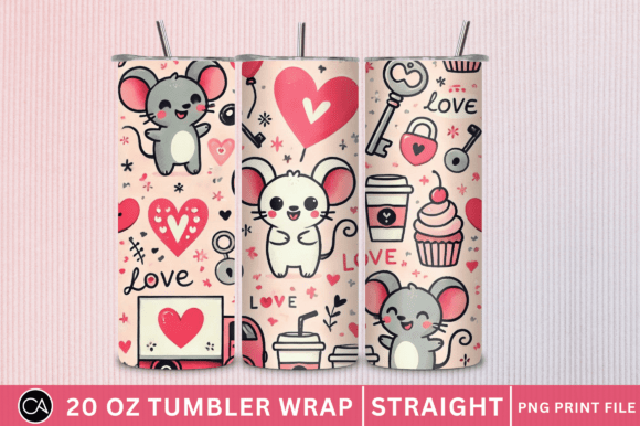 Elevating Drinkware Design: The Rise of the Valentine's Day Retro Love 20 Oz Tumbler