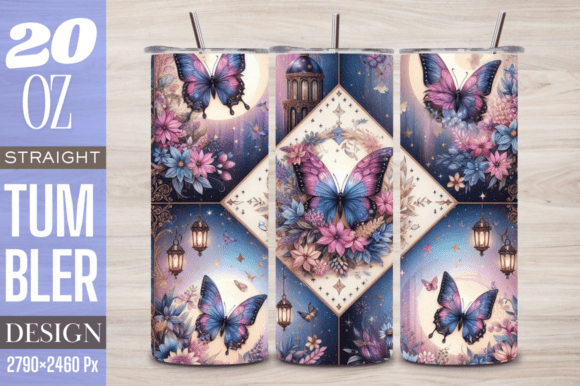 Enchanted Butterfly Wings Tumbler Wrap: Elevating Your Drinkware Designs