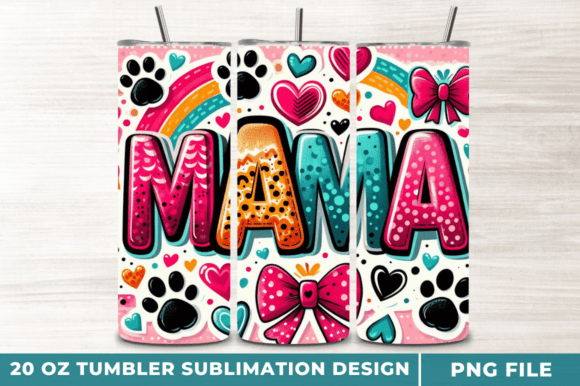 Evaluating Mama Mom Pink Bow Hearts Tumbler Wraps