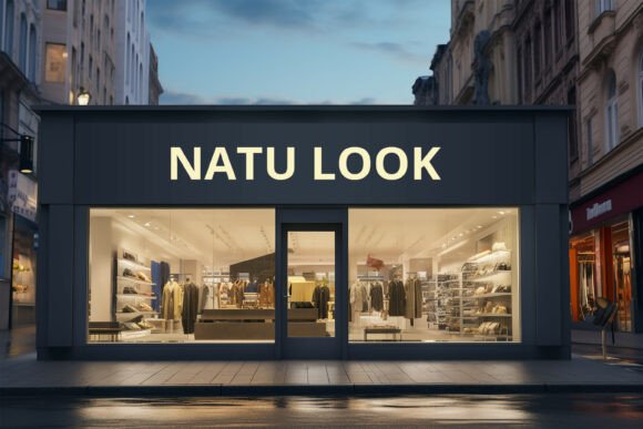 Fashion Store Sing Mockup: A European Boutique Presentation Tool