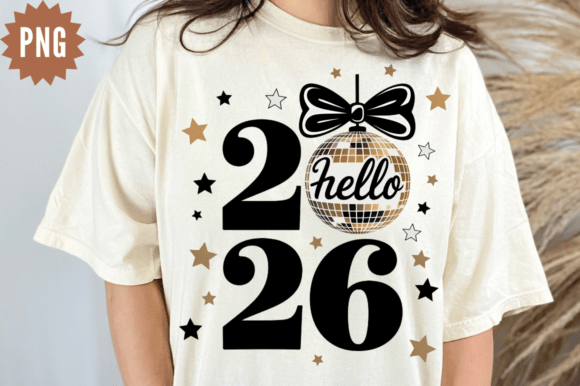Golden Happy New Year 2026 PNG, Trendy N