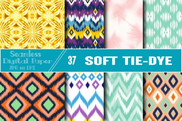 Immerse Yourself in the Gentle Charm of the Soft Tie-Dye Seamless Pattern