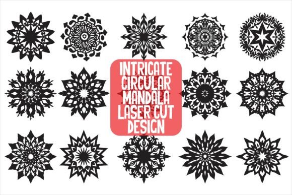 Intricate Circular Mandala Laser Cut