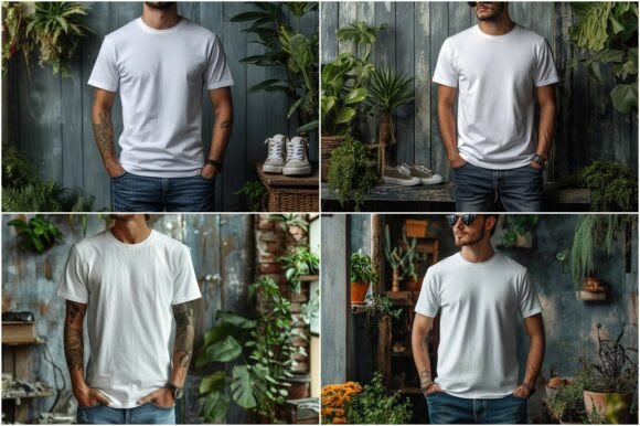 Man White T Shirt Mockup: Elevating Your Apparel Design Presentation