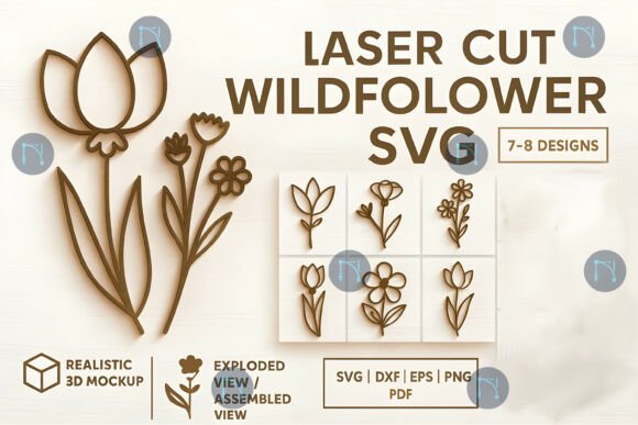 Mastering Botanical Precision: The Wildflower Laser Cut SVG Bundle
