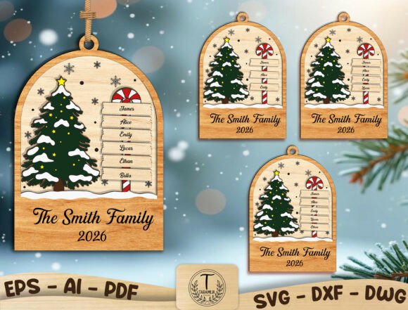 Personalized Family Christmas Ornament: A Timeless Keepsake for Your Holiday Tree