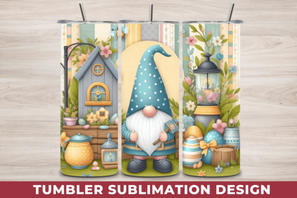 Spring Easter Gnome 20 Oz Skinny Tumbler