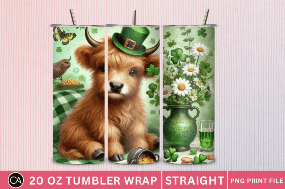 St. Patrick's Highland Cow Tumbler Wraps: A Guide to Festive Sublimation Designs