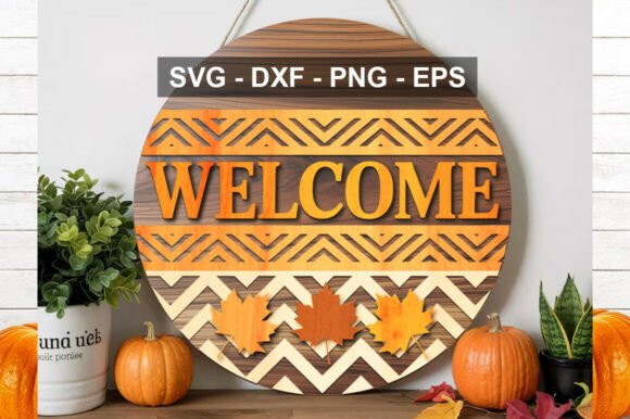 Welcome Round Door Sign SVG: A Guide to Flawless DIY Decor